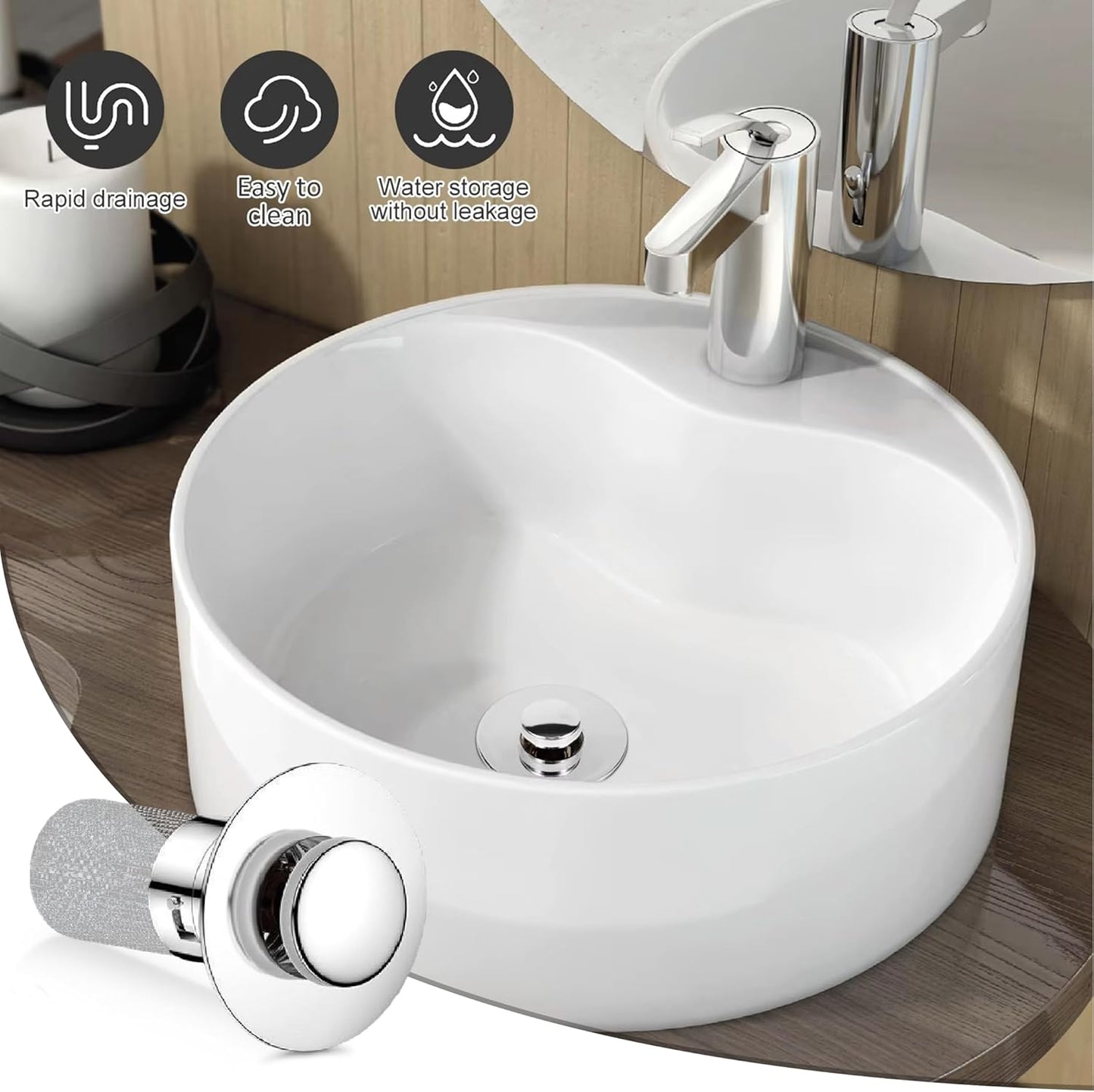 Universal Anti-Clog Sink Stopper