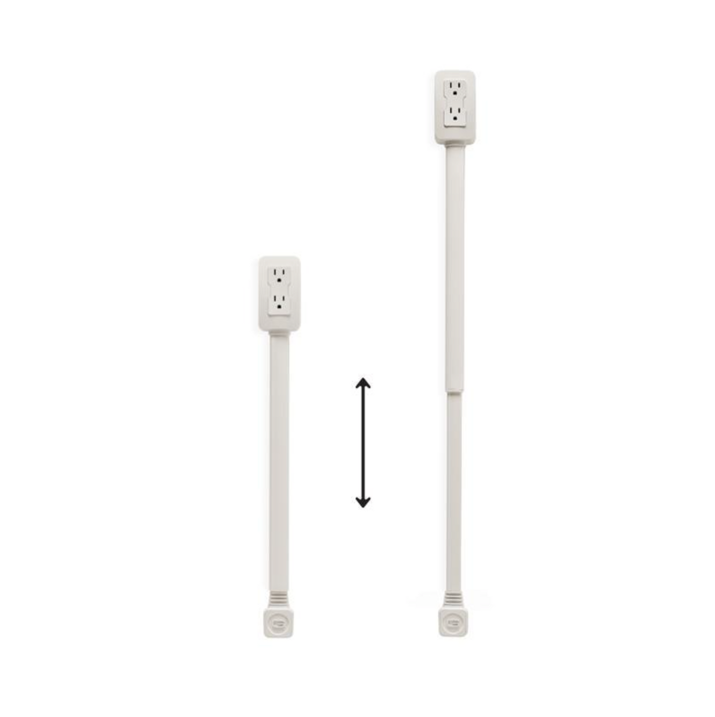 EZ Outlet Electrical Outlet Extender with USB-A USB-C & 2 AC Outlets - Extendable 22-34" Rotatable 180Β° for Couches Desks Nightstands