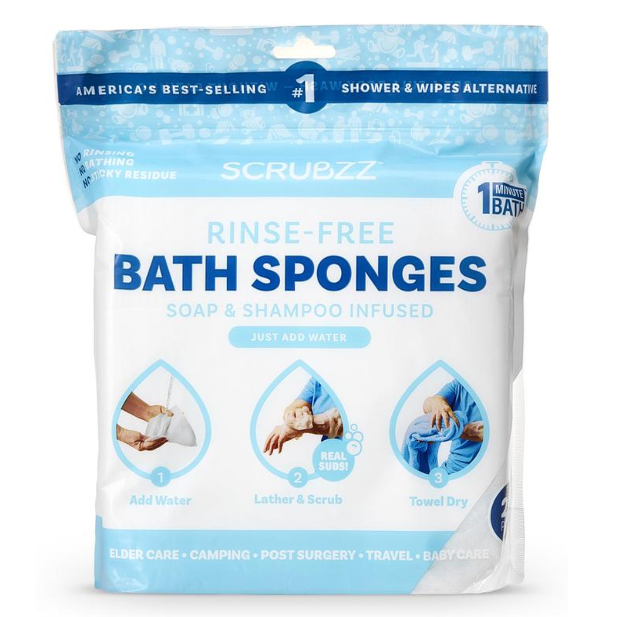 No-Rinse Bathing Wipes