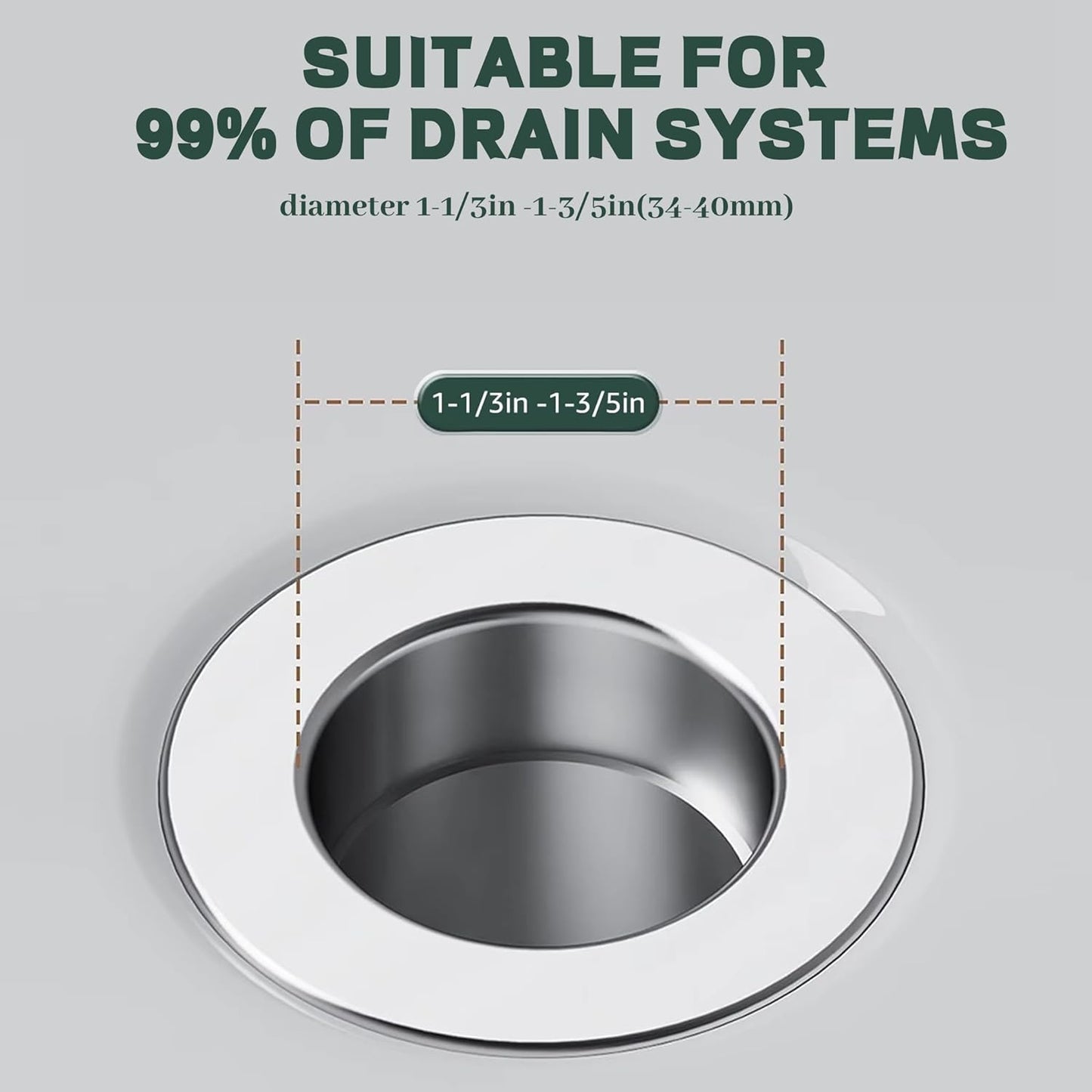 Universal Anti-Clog Sink Stopper