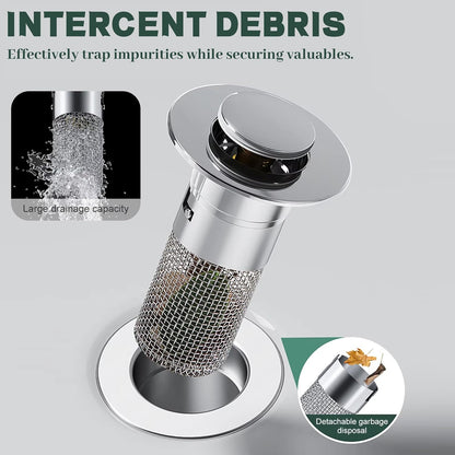 Universal Anti-Clog Sink Stopper