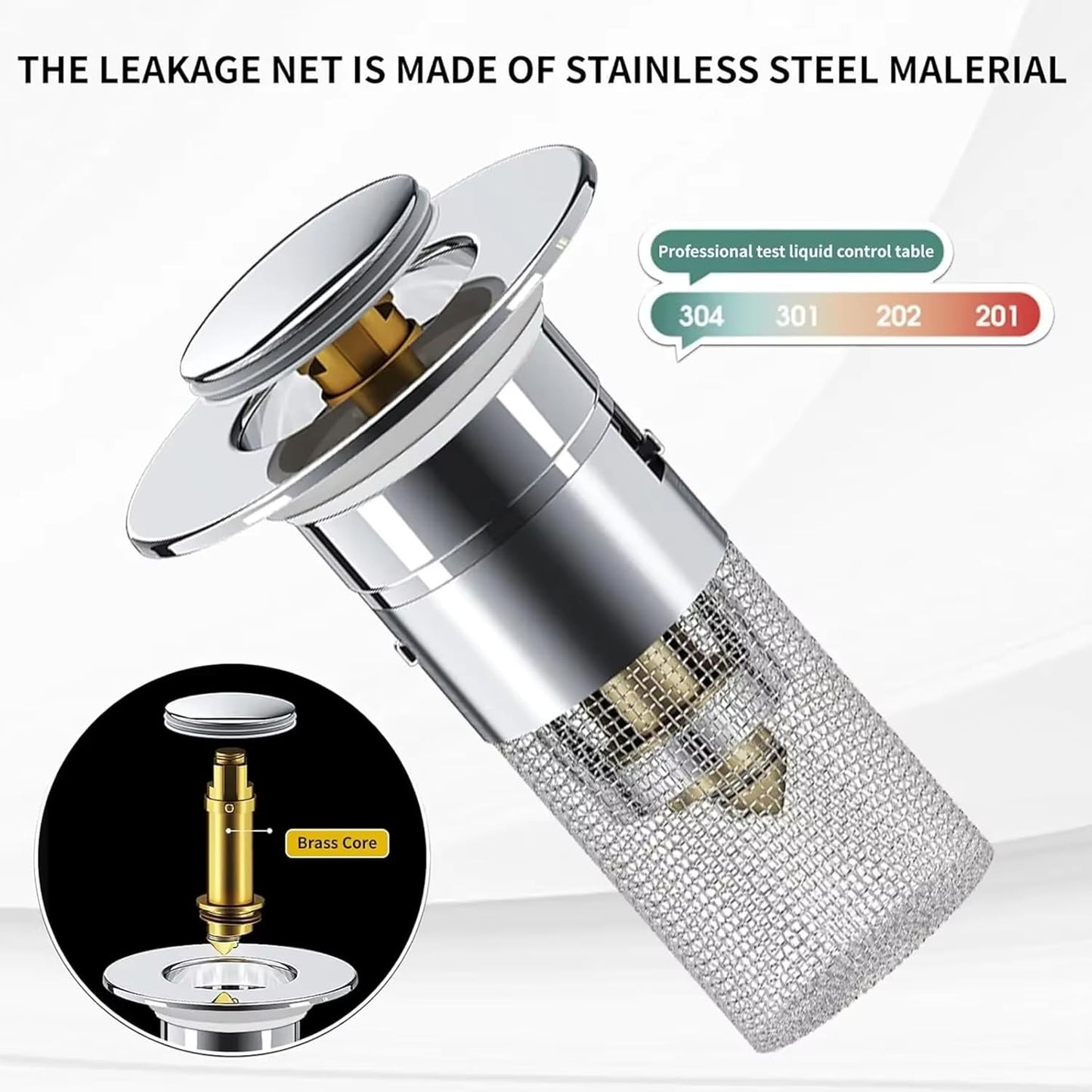 Universal Anti-Clog Sink Stopper