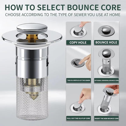 Universal Anti-Clog Sink Stopper