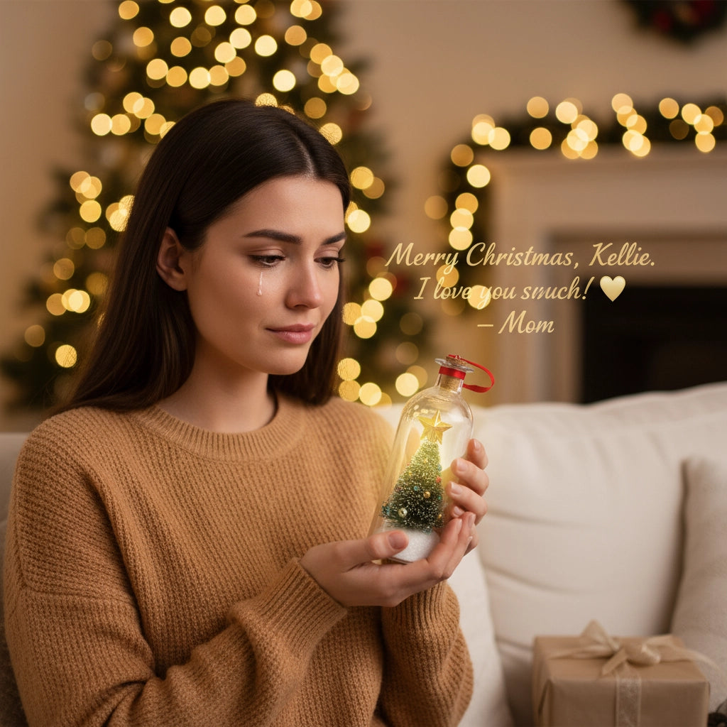 Christmas Tree Message In A Bottle - Record a Never Forgotten Message