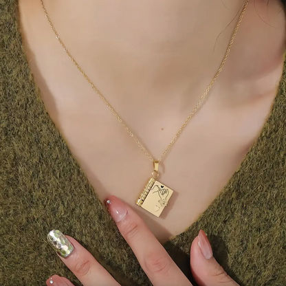 For Your Daughter - I'm Always With You Book Necklace