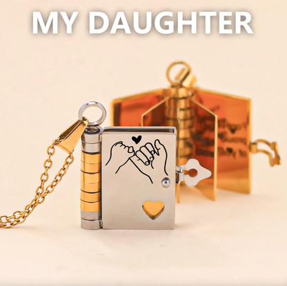 For Your Daughter - I'm Always With You Book Necklace