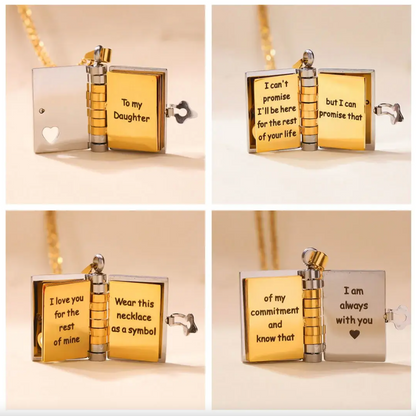For Your Daughter - I'm Always With You Book Necklace