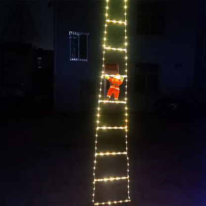 10ft Santa Claus Climbing Ladder Decoration