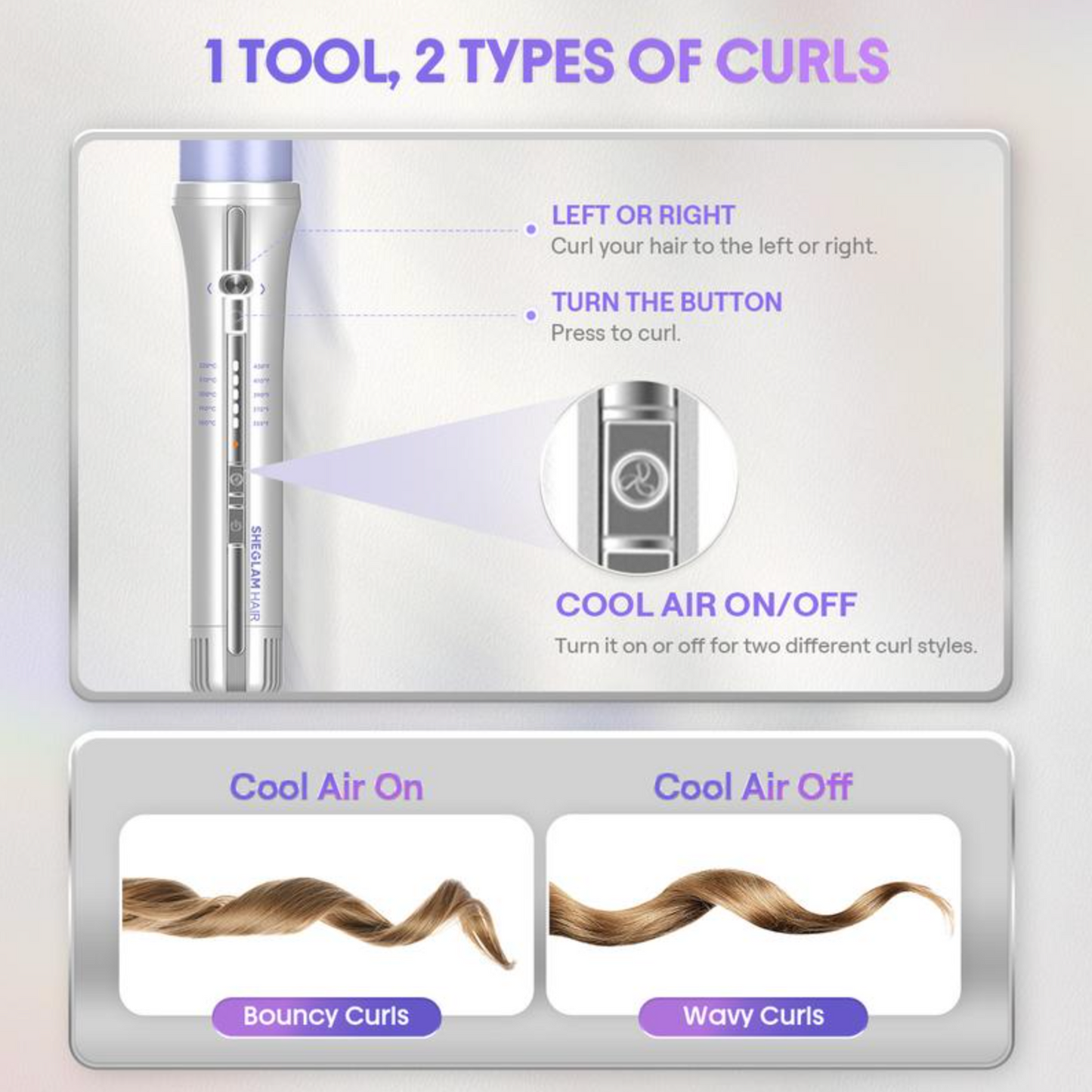 Automatic AirShot Hair Curler