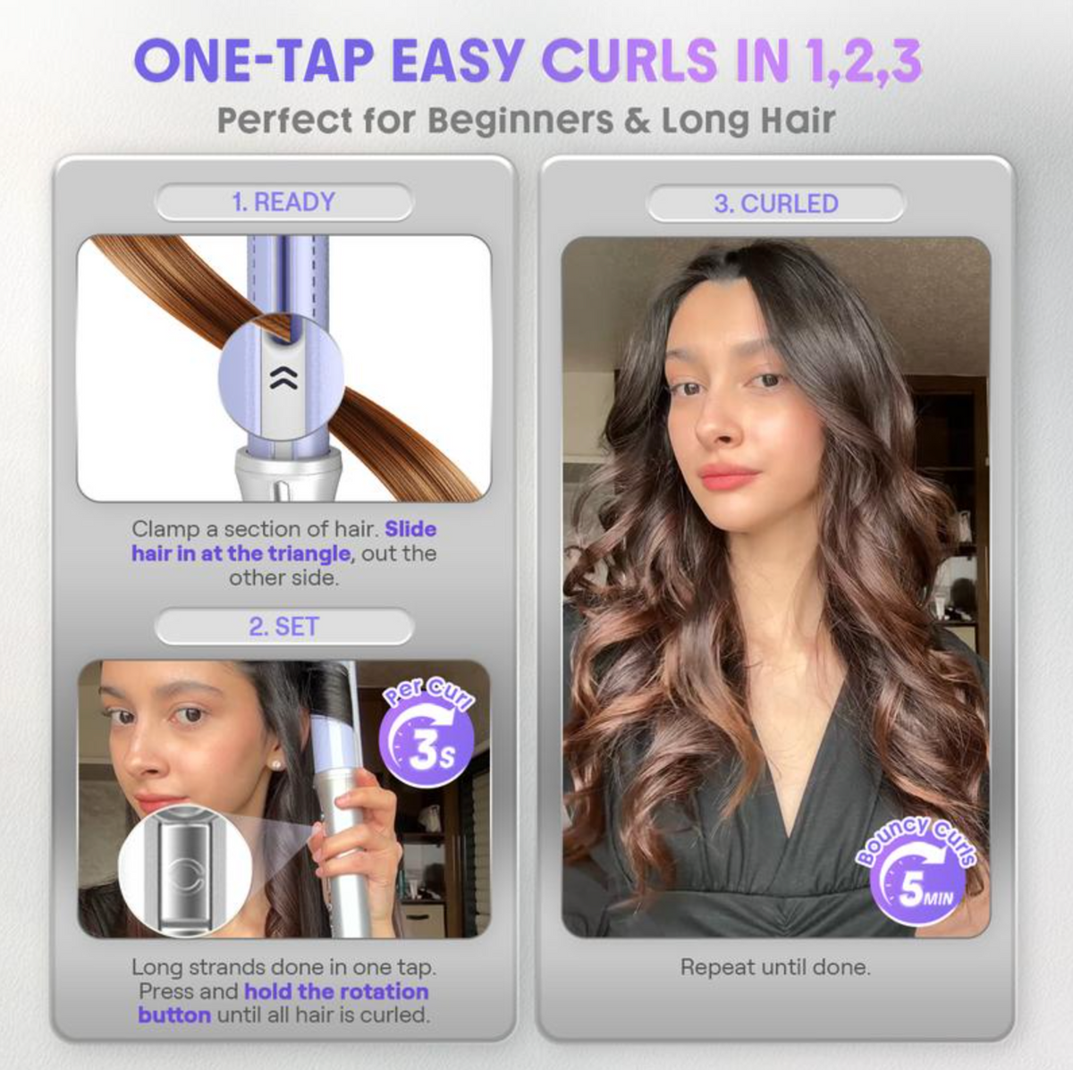 Automatic AirShot Hair Curler