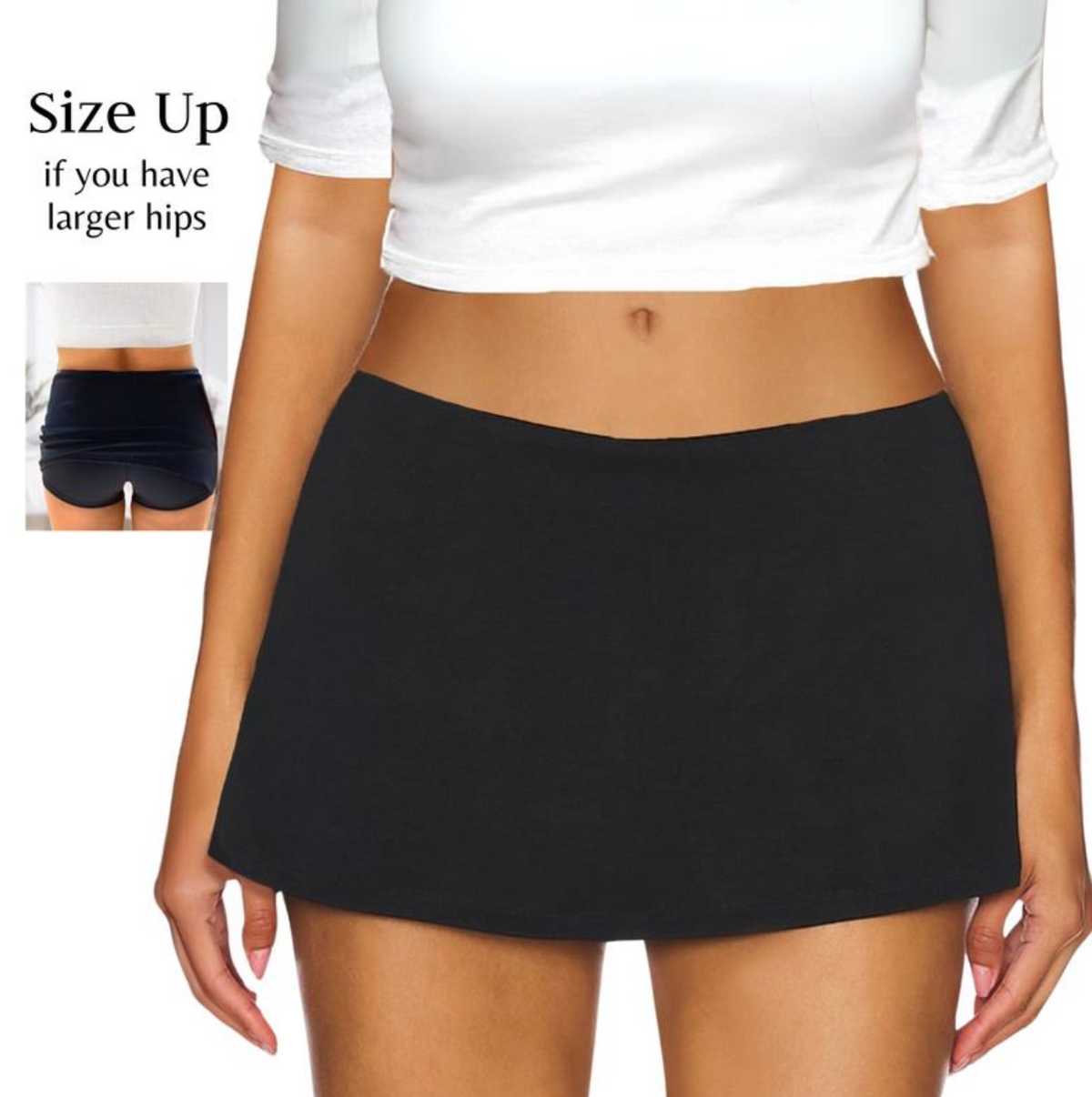 Low Waist Micro Mini Skorts