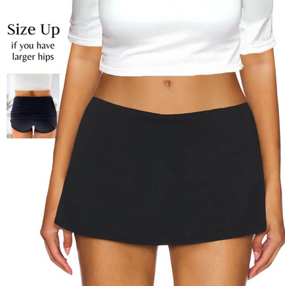 Low Waist Micro Mini Skorts