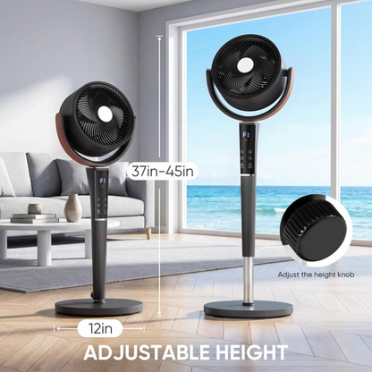 Standing LED Light Pedestal Fan
