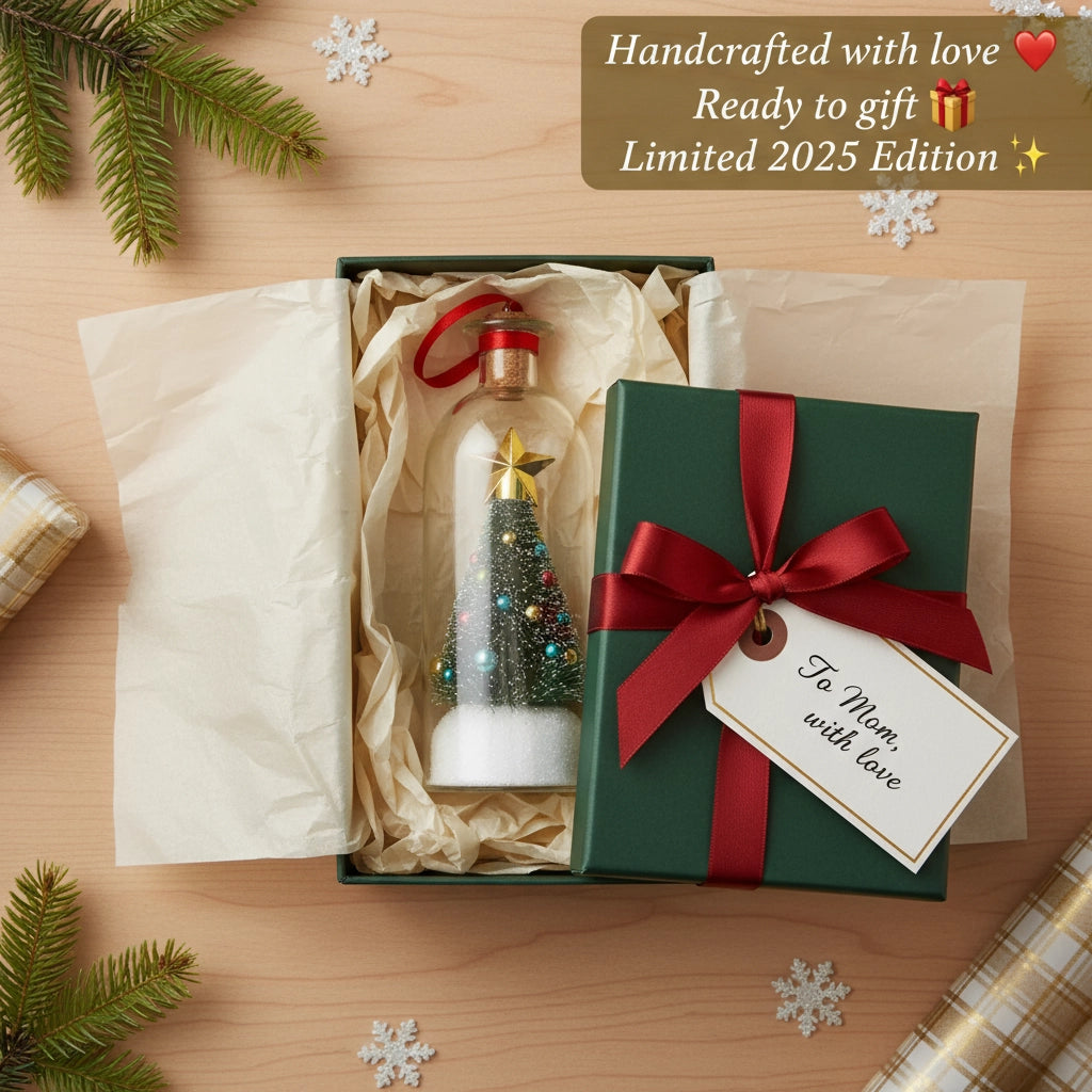 Christmas Tree Message In A Bottle - Record a Never Forgotten Message