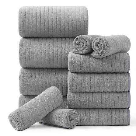 Oversized Bubble Fleece Bath Towel